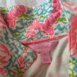 Lilly Pulitzer Pink and Green Floral Top